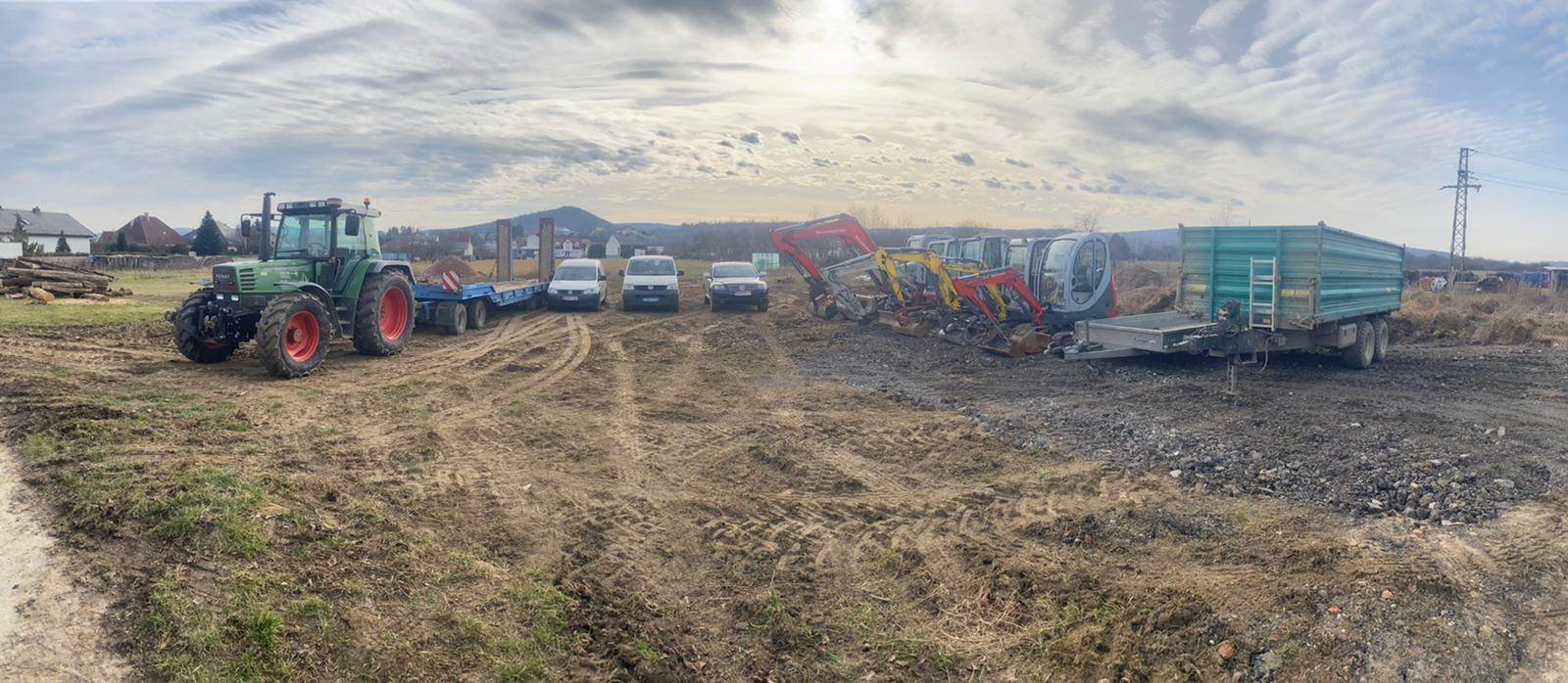 Fuhrpark von Baumaschinen Neuhauser